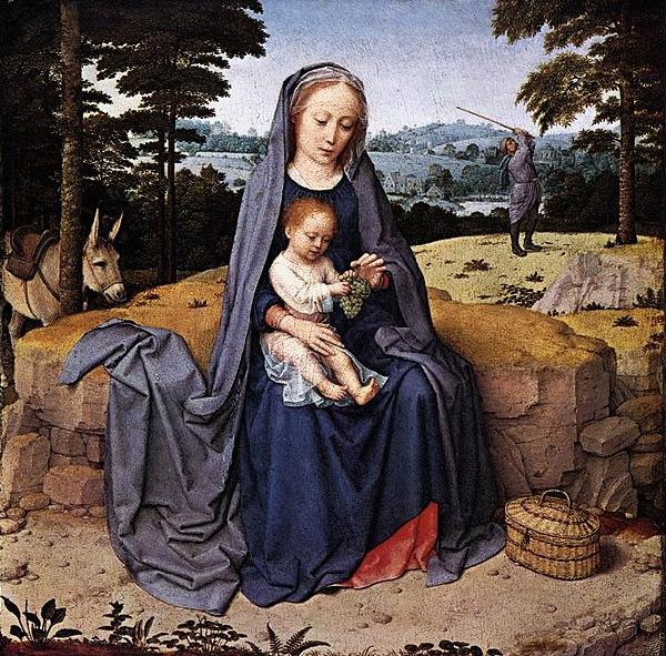 Gerard David The Rest on The Flight into Egypt oil painting picture